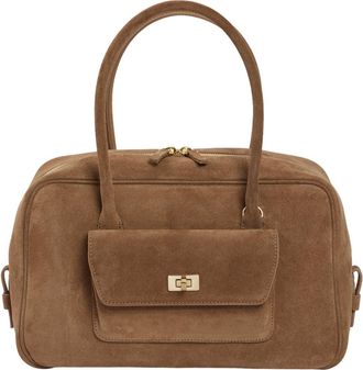 Sandro Ezmeh suede bag in Caramel at Nordstrom, Size Medium