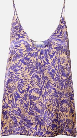 Dries Van Noten Floral silk camisole