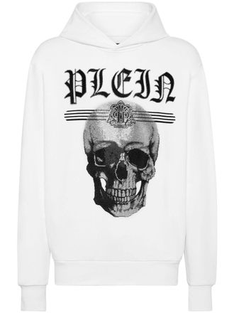 Philipp Plein Sweater met capuchon - Wit