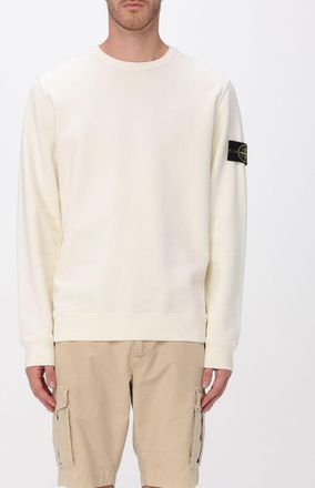 Stone Island Felpa a girocollo con logo Stone Island