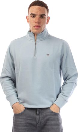 GANT Heren Gant Shield Half-Zip Sweatshirt in Blauw
