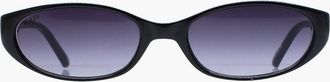 Reality Eyewear Velvet Kitten Sunglasses in Shiny Jett Black at Nordstrom