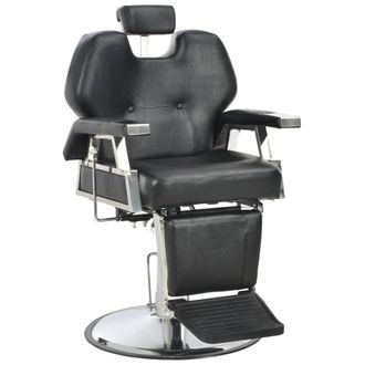 vidaXL Vidaxl - Poltrona Da Barbiere Nera 72x68x98 Cm In Similpelle