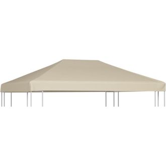 vidaXL Copertura Superiore per Gazebo 310 g/mq 4x3m Beige
