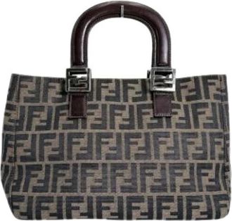 Fendi Pre-owned Zucca Canvas Shoulder Bag - Dames - Vintage Handtas - Bruin - ONE Size - Vintage