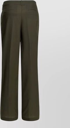 Herno wool tailored trousers pleats belt loops pockets
