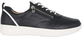 Ganter Brede leren sneakers - Dames - Sneakers - Zwart - 42 EU - Leer - Schoenen