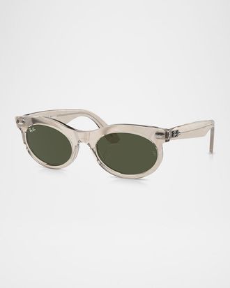 Ray-Ban Wayfarer Oval Propionate Sunglasses, 53mm