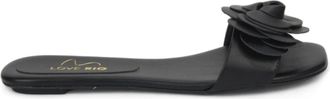 Love Rio Womens Rosita Fine Threads Slide Sandal In Rose Petals - Black