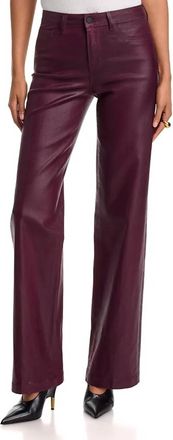 L'agence Clayton Wide Leg Jeans In Deep Sangria