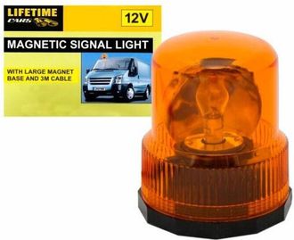 Trade Shop Trade Shop Traesio - Trade Shop - 12v Segnalation Lampada Con Magnetic Attacco For Arancione Cars