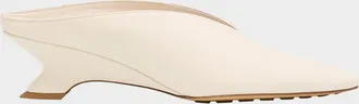 Bottega Veneta Bounty Vinyl Kitten-Heel Mules