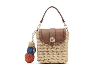 Dune London Dimple Cross Body Womens Handbags Natural, Faux Leather