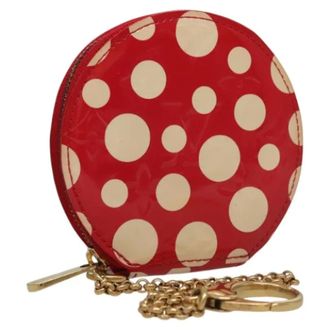 Louis Vuitton Tweedehands leren portemonnees - Dames - Pre-owned - Rood - Maat: ONE Size Leer