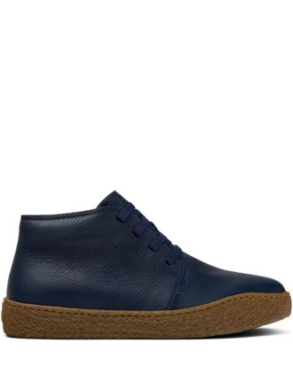Camper Peu Terreno enkellaarzen met veters - Blauw