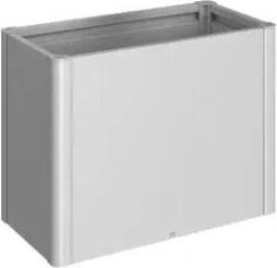 BIOHORT aiuola rialzata da esterno argento metallizzato, misura 1x0,5 - biohort