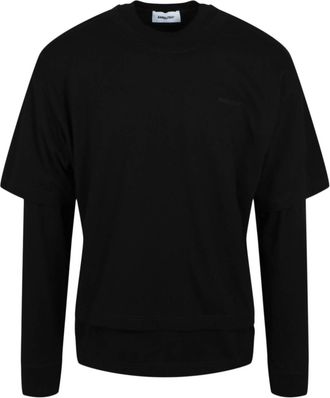 AMBUSH Mens Layered Long Sleeve T-Shirt In Black