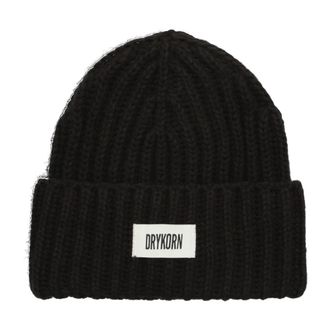 Drykorn Eani_3 Beanie - Dames - Hoeden - Zwart - ONE Size - Wol - Accessoires
