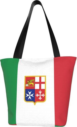 AOOEDM Italy Reusable Grocery Bag Shopping Bag Casual Shoulder Bag Handbag for Men Women ECO Market Bag Beach Bag Travel Totes