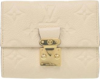 Louis Vuitton Pre-owned Wallets, female, Beige, Size: ONE SIZE Pre-owned Vintage Canvas Wallet