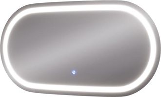 Vicco Espejo de baño Miral, Vidrio, 50 x 100 cm con iluminación frontal, Vicco