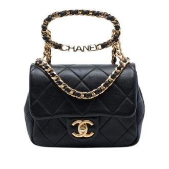 Chanel Pre-owned Mini Crossbody - Dames - Pre-owned - Zwart - Maat: ONE Size Leer
