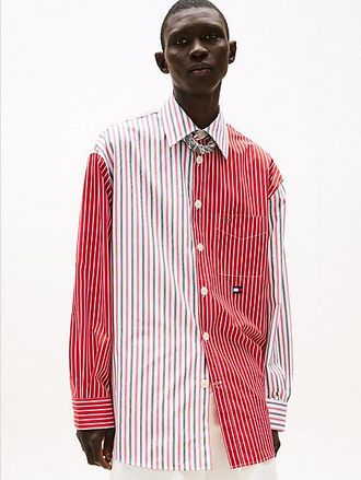 Tommy Hilfiger The Runway Collection Oversized Mixed Stripe Shirt