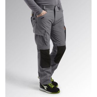 Diadora Pantalones De Trabajo El&aacute;sticos Pant Tech Performance - M - Gris