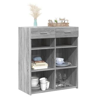 Berkfield Home Sideboard Grey Sonoma 80x42.5x93 cm Engineered Wood