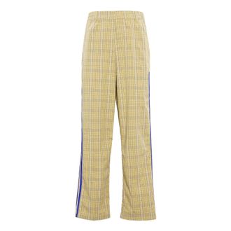 adidas originals Mw Tp Contrasting Colors Plaid Straight Loose Sports Pants Beige GN3797