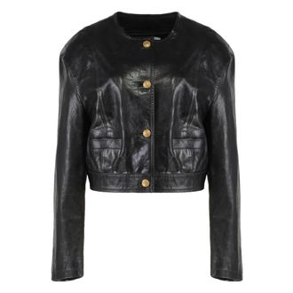 Halfboy Halfboy, Jassen, Dames, Zwart, M, Leer, Alice Jacket