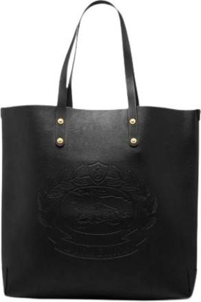 Burberry Pre-owned Tote Bag - Dames - Vintage Shopper - Zwart - ONE Size - Leer - Vintage