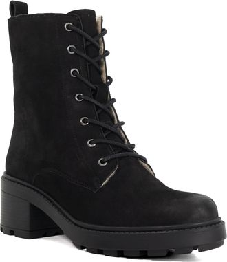 Dune London Womens Ladies Plushy - Nubuck Lace-Up Boots - Black - Size UK 8