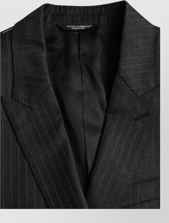 Dolce & Gabbana wool pinstripe single breasted suit jacket