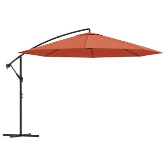 Berkfield Home Cantilever Umbrella with Aluminium Pole 350 cm Terracotta