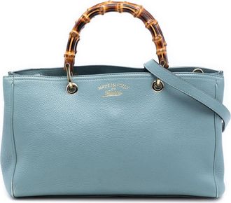 Gucci Pre-owned Gucci Medium Calfskin Bamboo Shopper Satchel Ladies JTYXIIKCJYE9C1VN