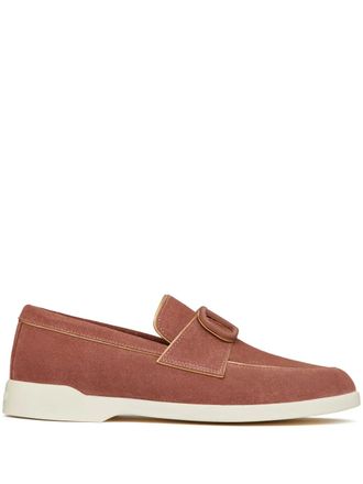 Valentino Garavani Leisure Flows leather loafers - women - Leather - 35.5 - Brown