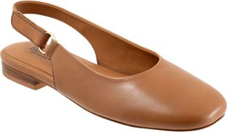 Softwalk Katy Slingback Flat in Tan at Nordstrom, Size 10.5