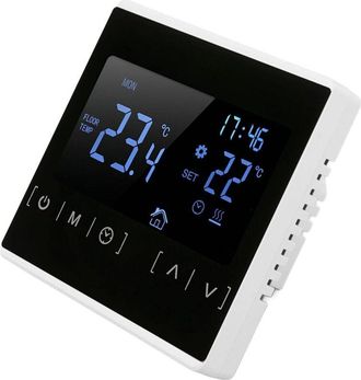 OEM Termostato Inteligente, Termostato Digital De Doble Control Ac 85v-240v, Color Blanco, Doble Temperatura Para Calefacci&oacute;n Por Suelo Radiante