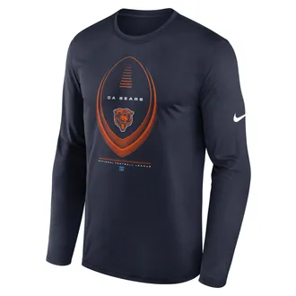 Nike Chicago Bears Legend Icon Nike Mens Dri-FIT NFL Long-Sleeve T-Shirt in Blue | NKHT41L7Q-NDB