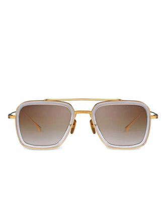 Dita Eyewear Zonnebril met vierkant montuur - Goud