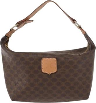 Celine Pre-owned Shoulder Bags, female, Brown, Size: ONE SIZE Pre-owned Canvas Shoulder Bag