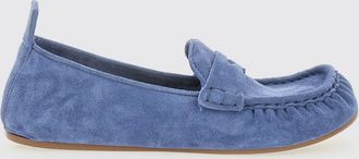 Acne Studios Mocassini in pelle di vitello scamosciata con suola in gomma