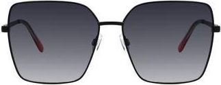 Kurt Geiger 61mm Gradient Square Sunglasses in Black Drench at Nordstrom Rack