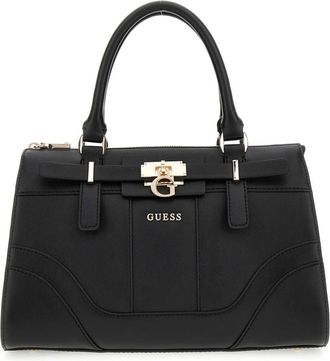 Guess Zwarte Latona Mini Tote Tas - Dames - Handtassen - Zwart - ONE Size - Tassen
