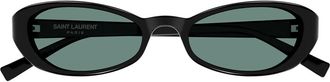 Saint Laurent Sunglasses Sl 871 Sue 002 Black/Green Woman
