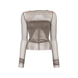 Rick Owens Ruched Long-sleeve T-shirt