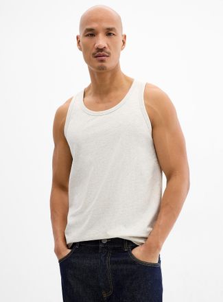 Le 31 Mens 100% organic cotton Tank Top Standard fit
