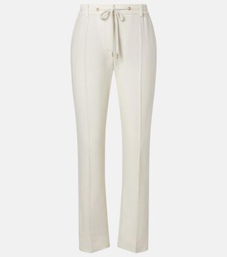 Eleventy Wool and cashmere tapered pants