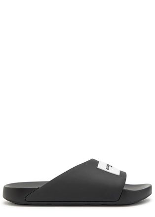 Givenchy Logo Rubber Sliders - Black - 45 (IT45 / UK11)